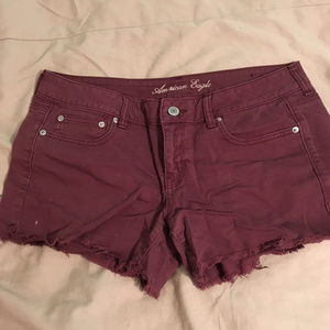 Used American Eagle Purple Shorts, Size 14
